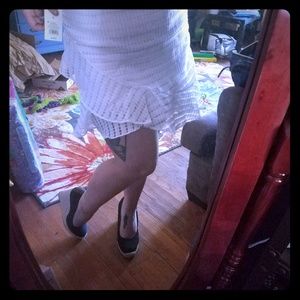 Brand New White Tulip Fit Picnic Skirt